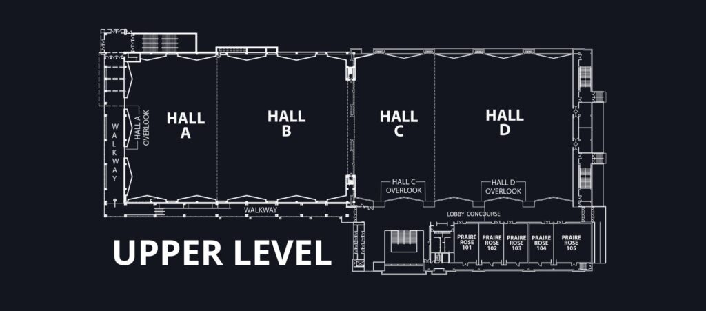 Exhibit Hall Upper Map Diagram
