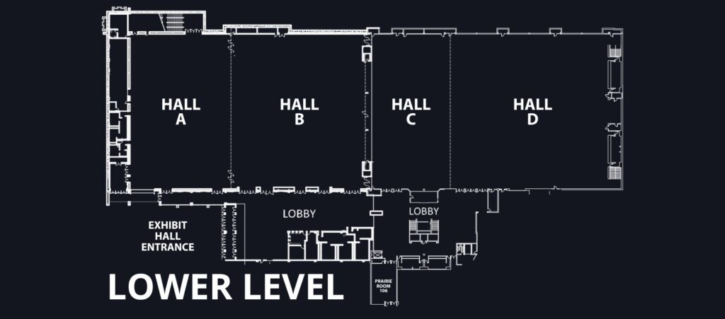 Lower Exhibit Hall Diagram