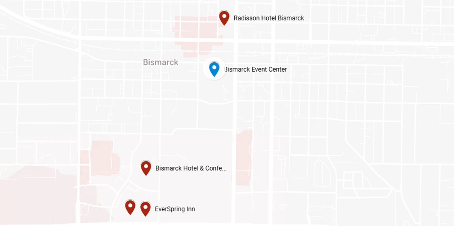 Where to Stay in Bismarck ND Map